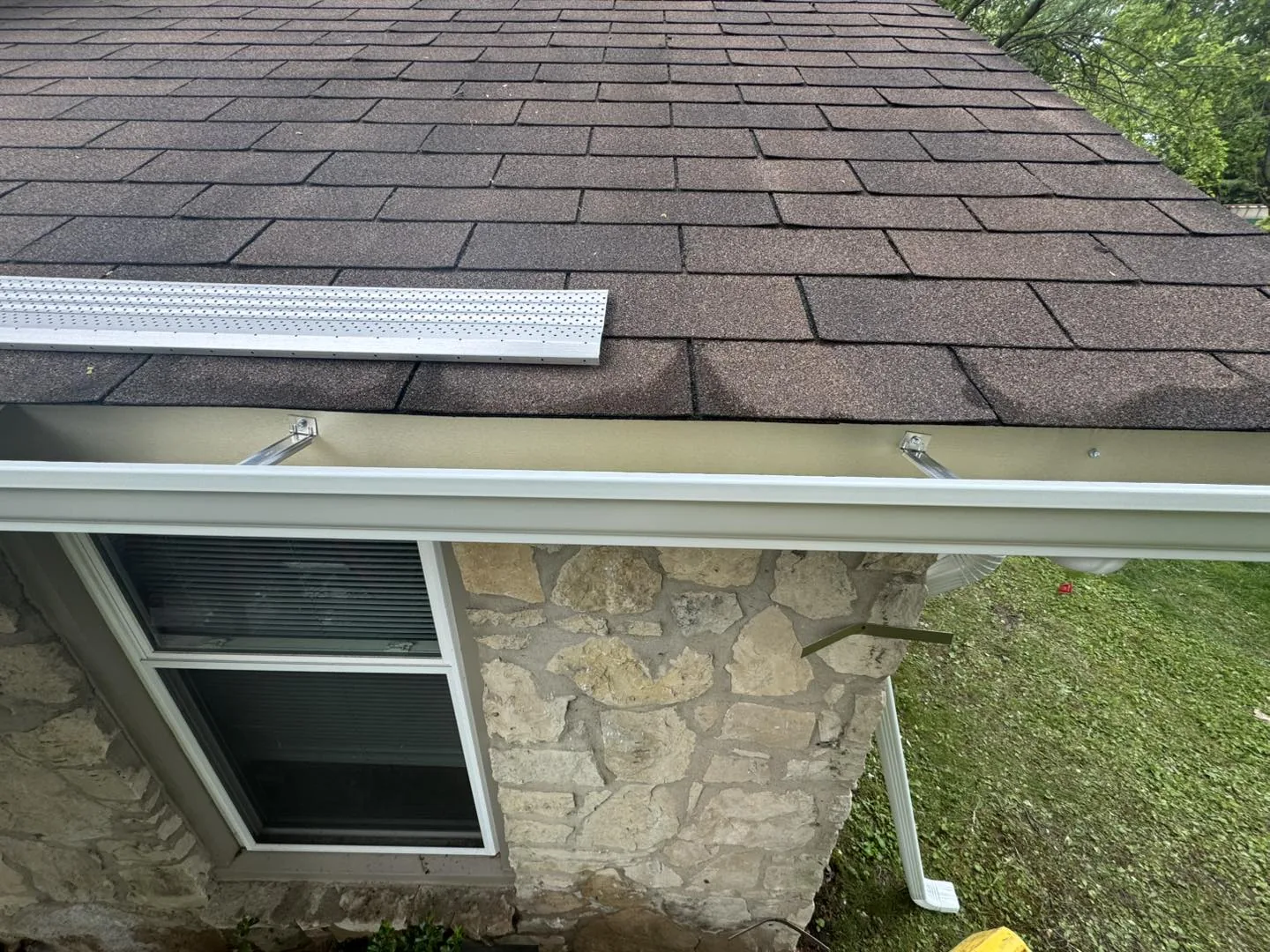 Stone Exterior Detail by Bryant's Seamless Guttering