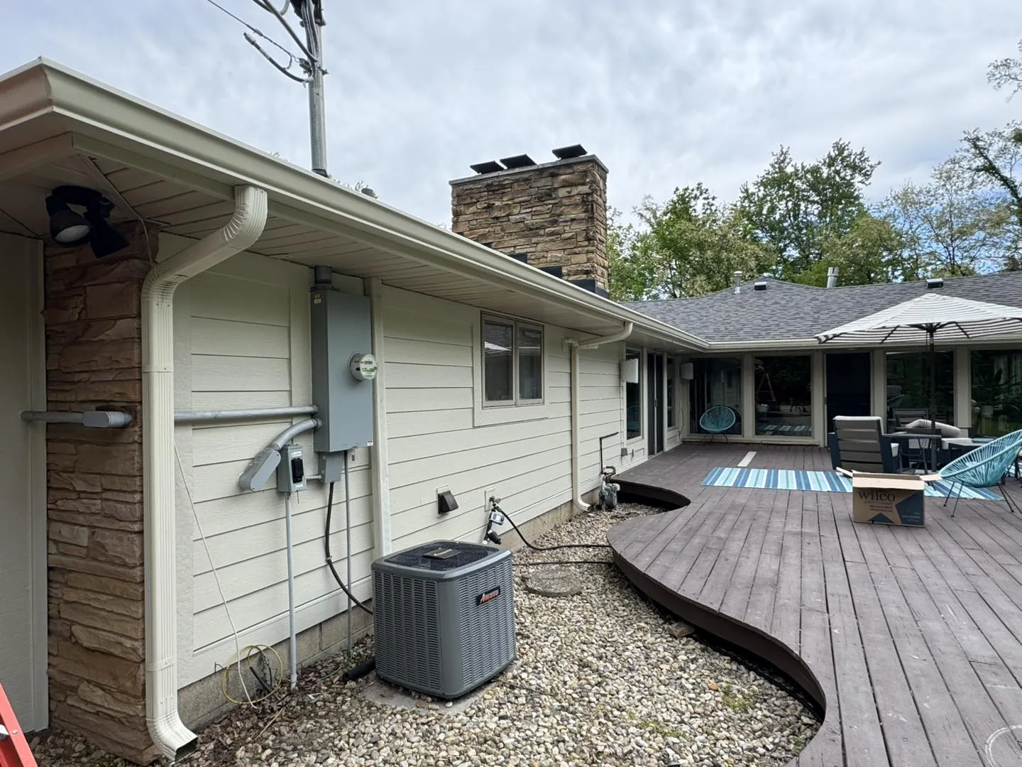 Rear Yard Exterior by Bryant's Seamless Guttering