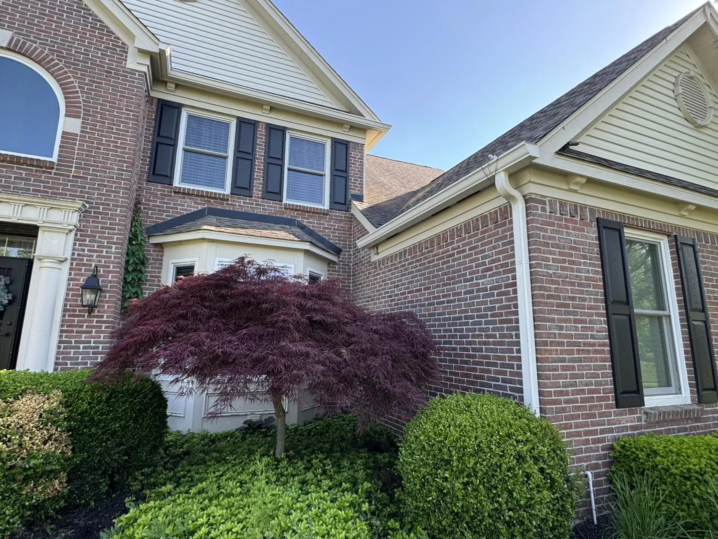Brick Front Detail by Bryant's Seamless Guttering